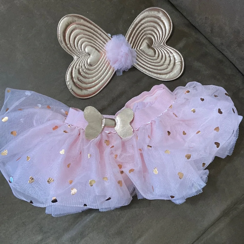 Baby dress up outfit tutu and wings